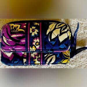Vera Bradley African Violet Crossbody Wallet Retired pattern